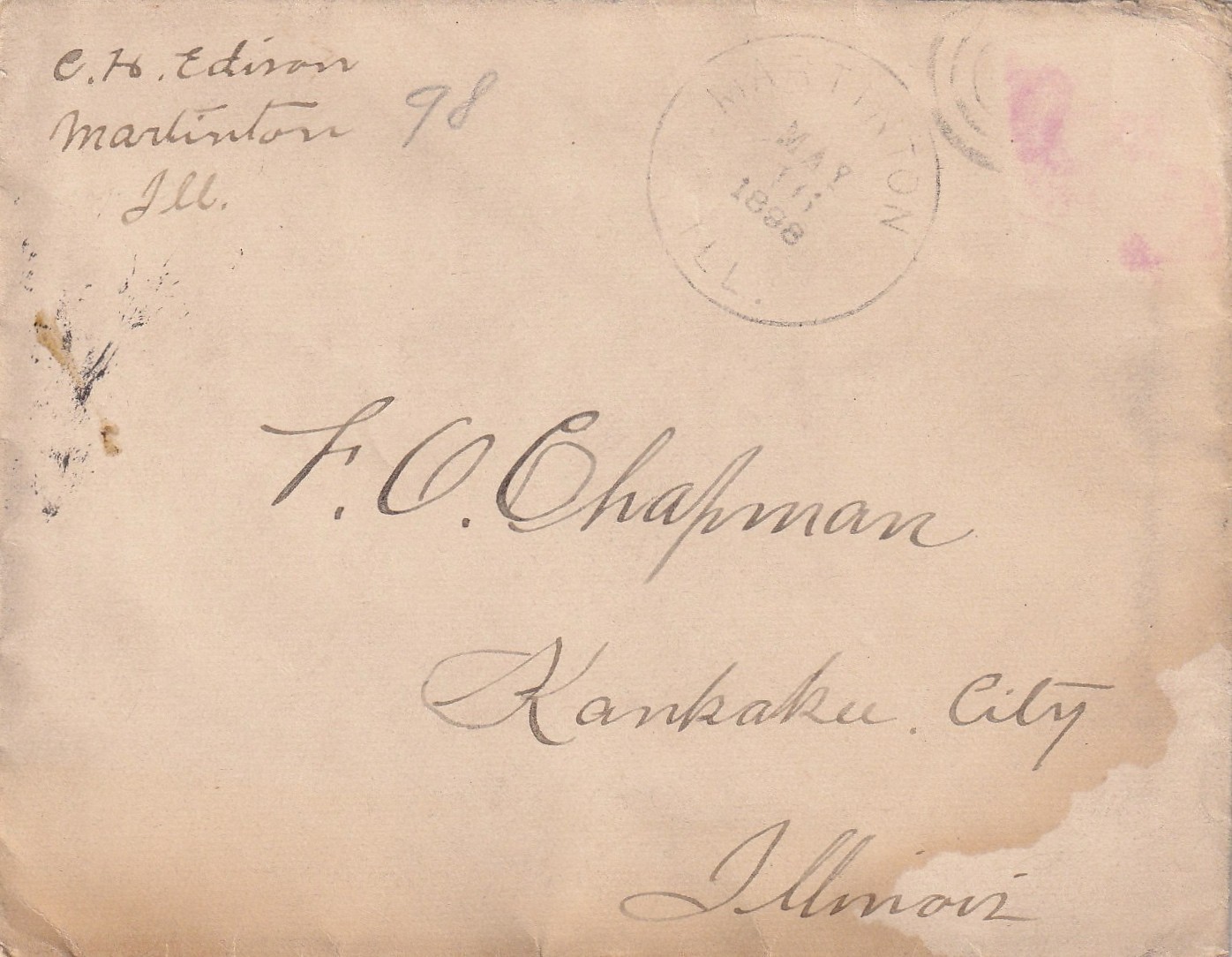 1898 Cyrus H Edison Letter Thomas Edison Family Spanish American War Bike