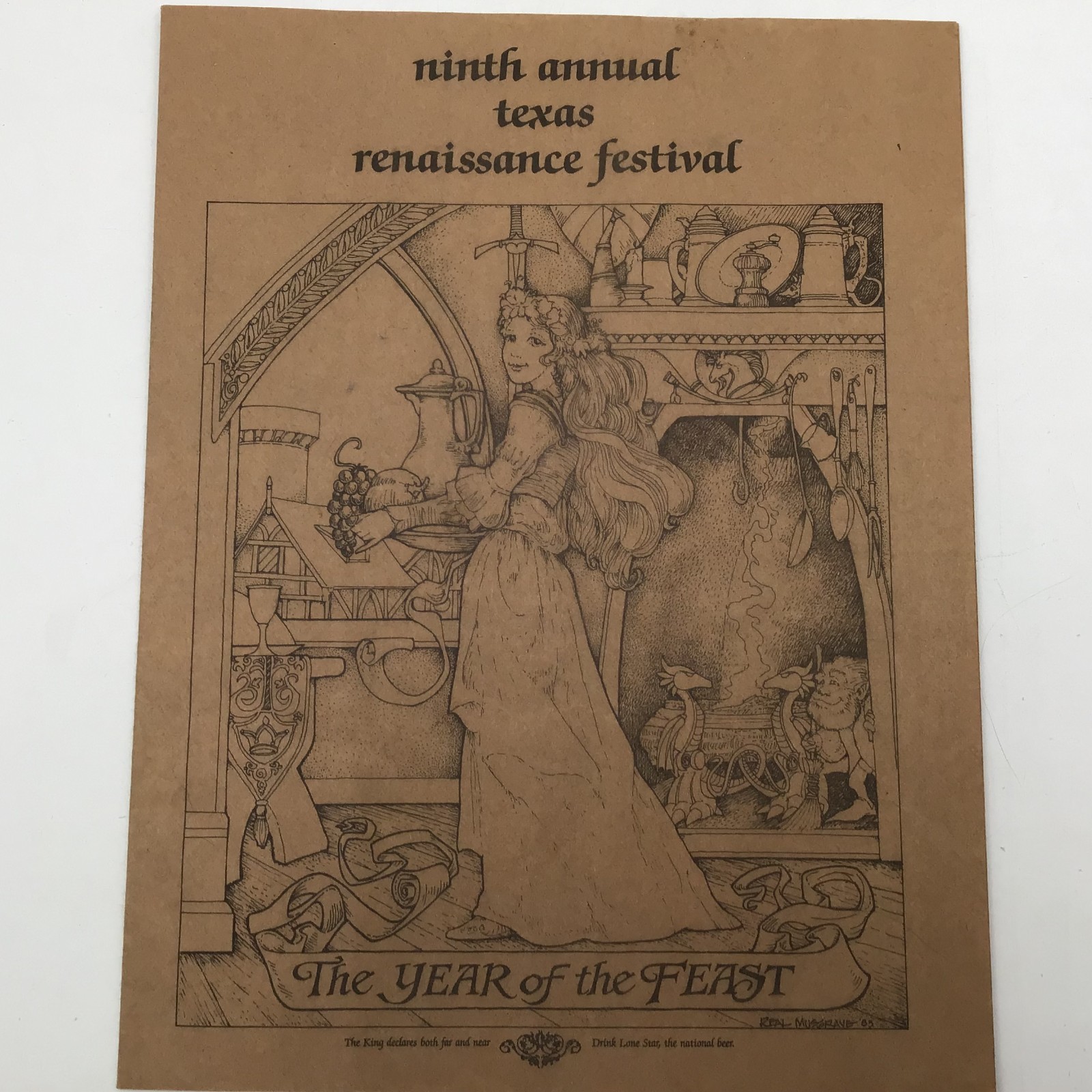 Ninth Annual Texas Renaissance Festival Vintage 1983
