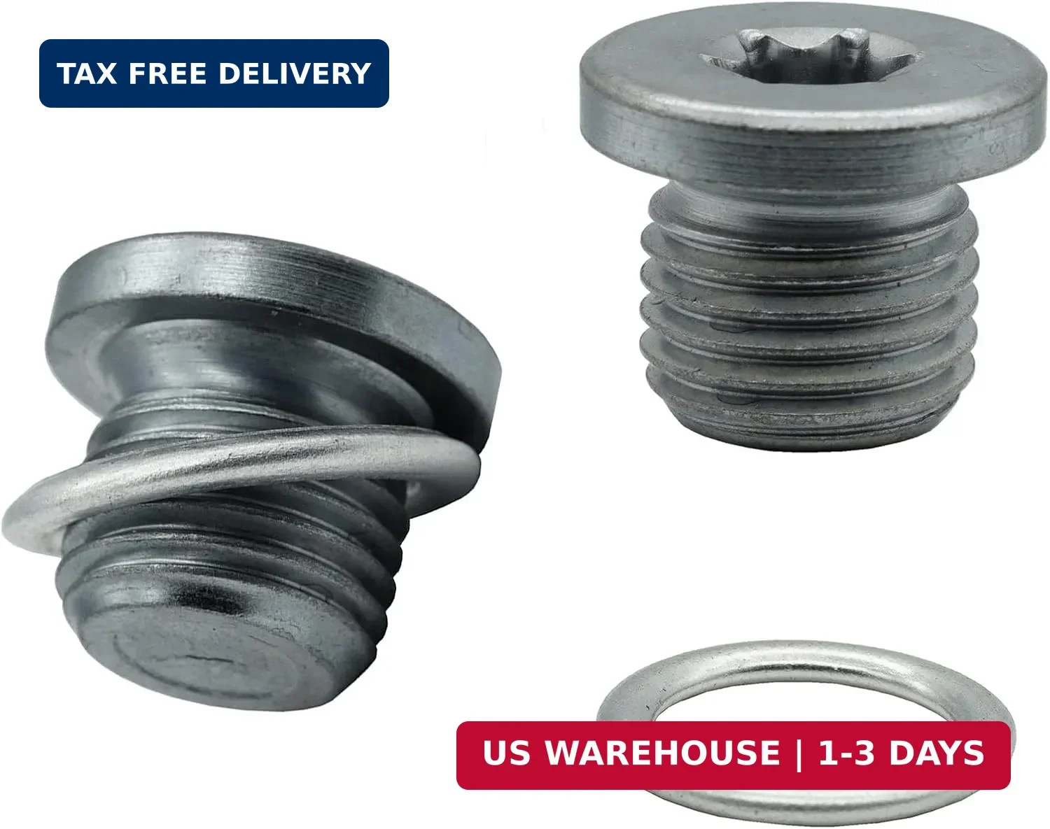 2 PCS Oil Drain Plug M14x1.5 Fit for 0621 Audi A3 A4 A5 A6 A7 Q3 Q5 Q7 RS3 RS...