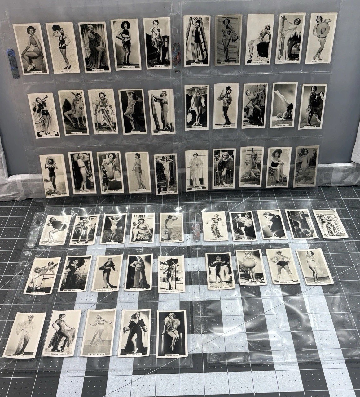 Vtg Film Stars Tobacco Cards Original 1937 Carreras Cigarette Complete Set of 54