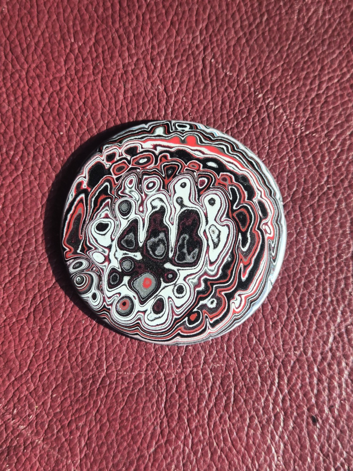 Polished Jeepite Fordite Cabochon J3024