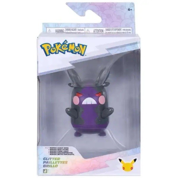 Jazwares Pokémon Glitter Morpeko Series 1 Figurine 30th Anniversary Jazwares Pokémon Glitter Morpeko Series 1 Figurine 30th Anniversary