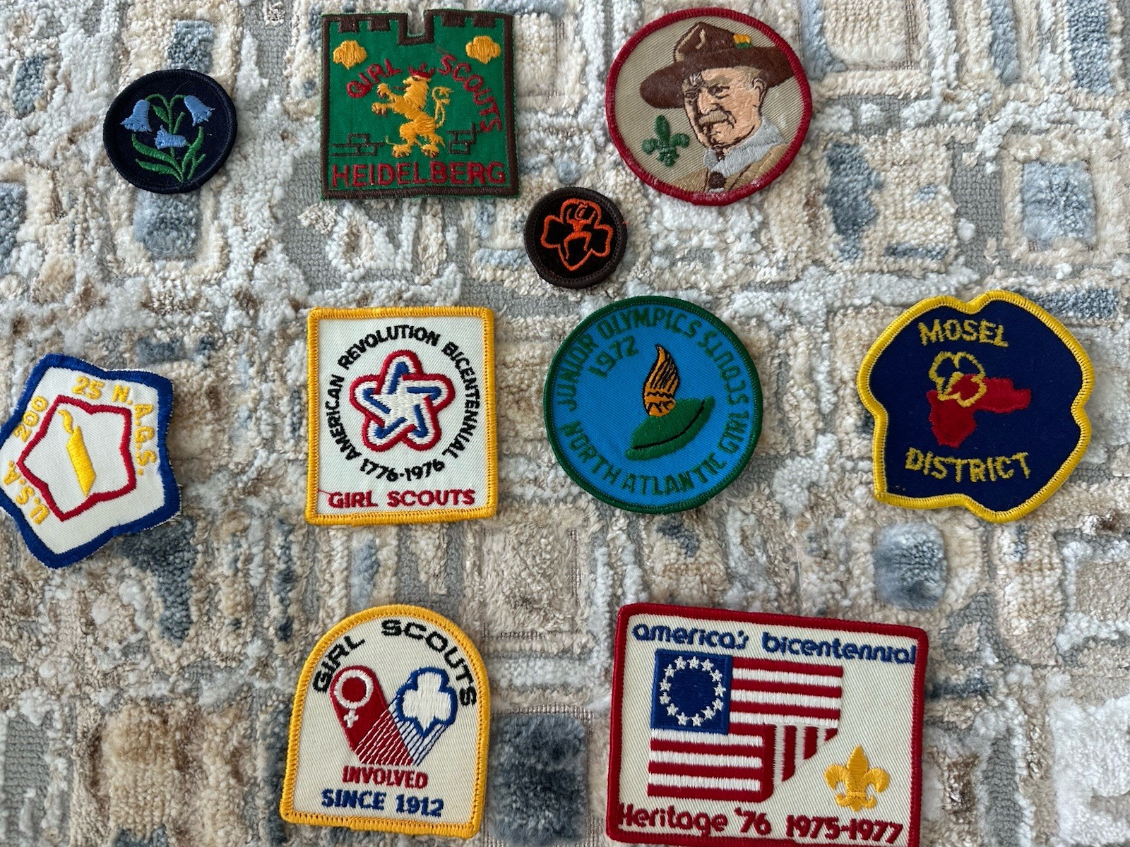 A Lot Of Vintage European And United States Girl Scout Badges A Lot Of Vintage European And United States Girl Scout Badges