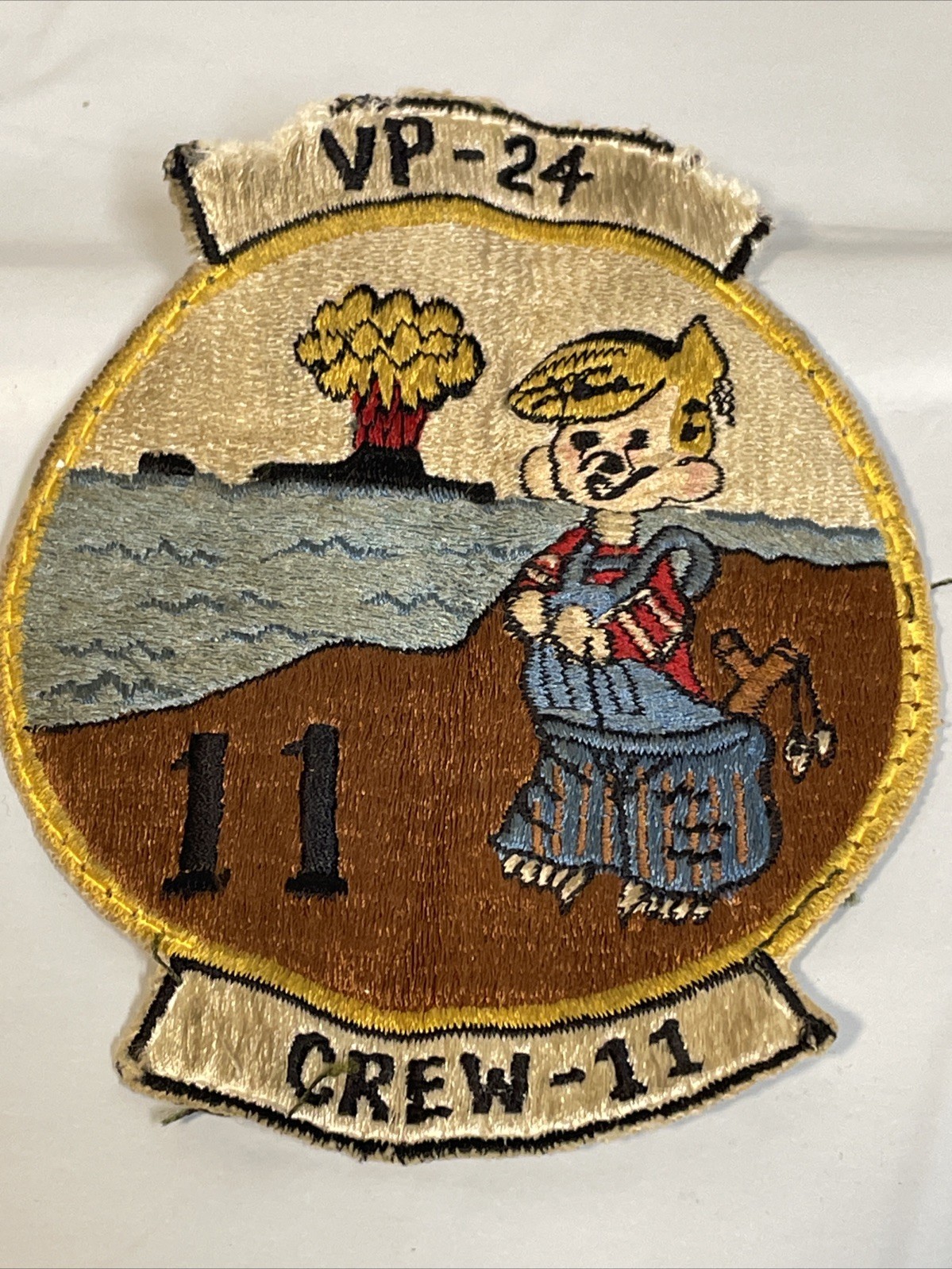 USN USAF Air Force Patrol Squadron VP-24 1950 - 60 Era Patch Crew 11 Navy USMC USN USAF Air Force Patrol Squadron VP-24 1950 - 60 Era Patch Crew 11 Navy USMC