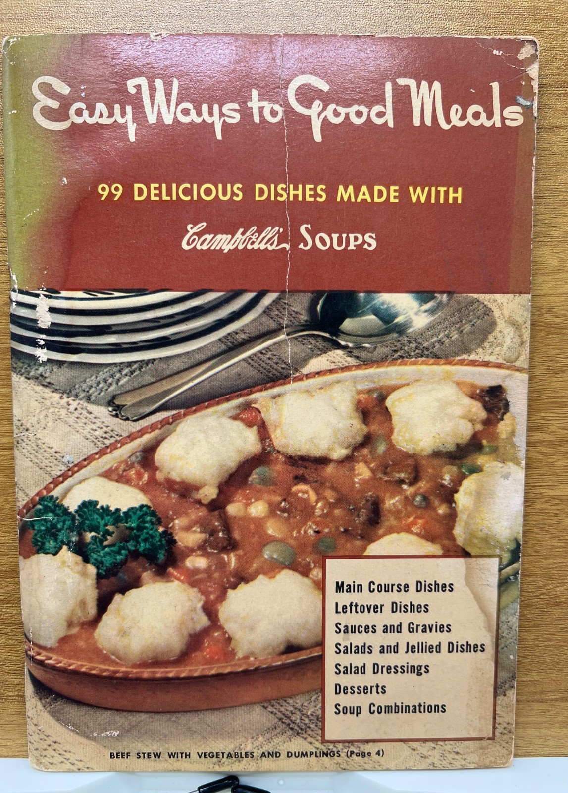 Campbell's Easy Ways to Good Meals Vintage Cookbook Booklet 1951