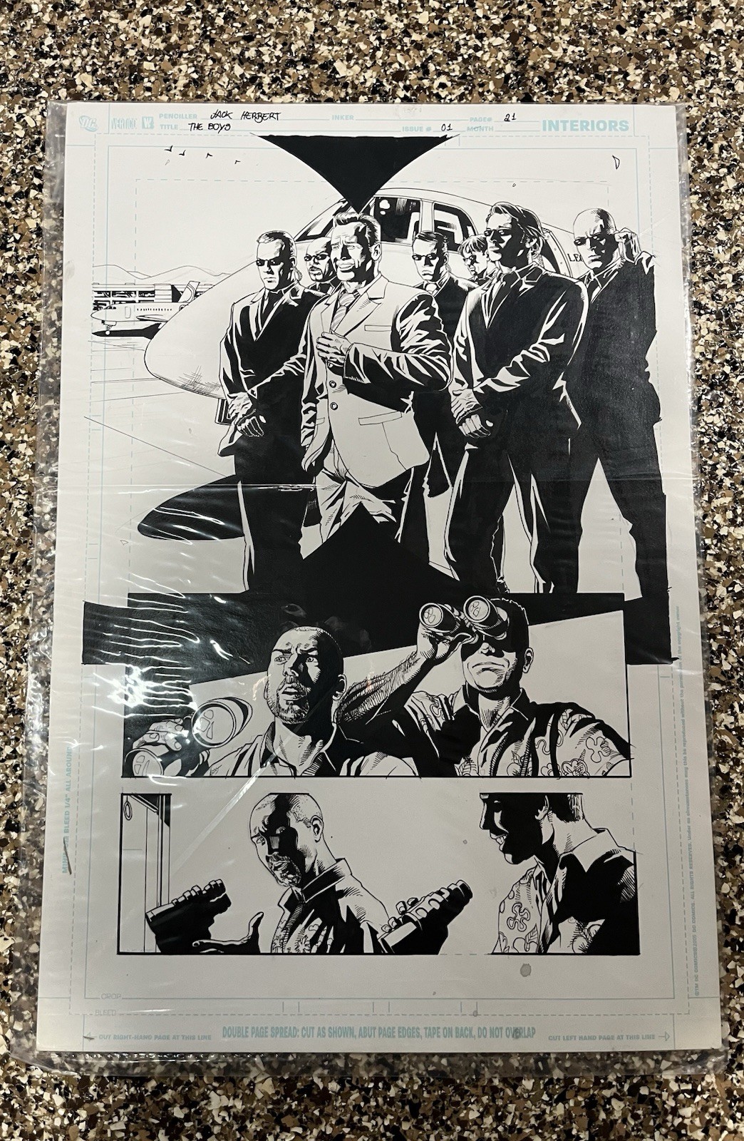 THE BOYS Original Art Submission Tryout PageJack Herbert Issue 1