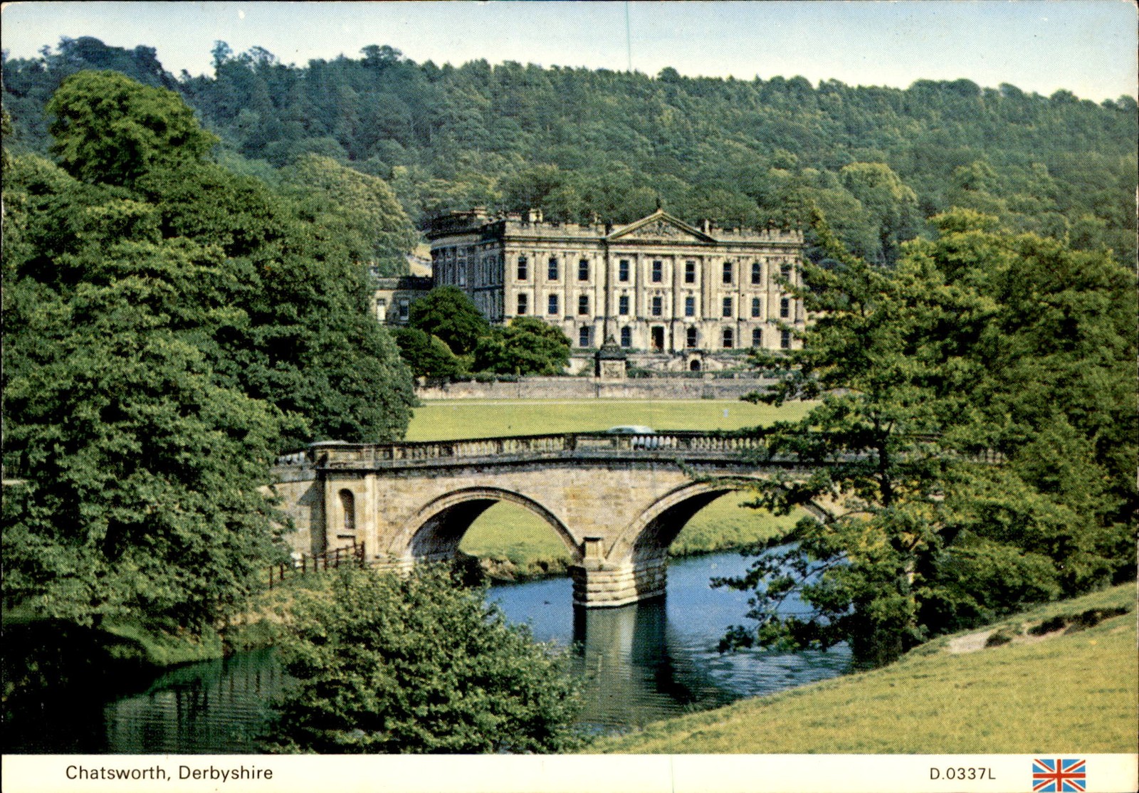 Chatsworth, Derbyshire - E. T. W. Dennis & Sons Ltd. Postcard