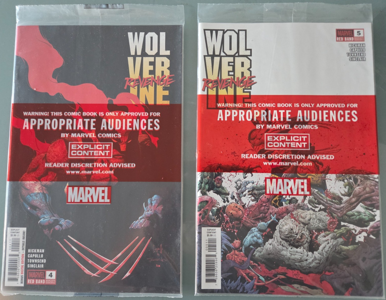 WOLVERINE REVENGE #1-5 (2025) MARVEL COMICS FULL COMPLETE SERIES BONUS RED BAND