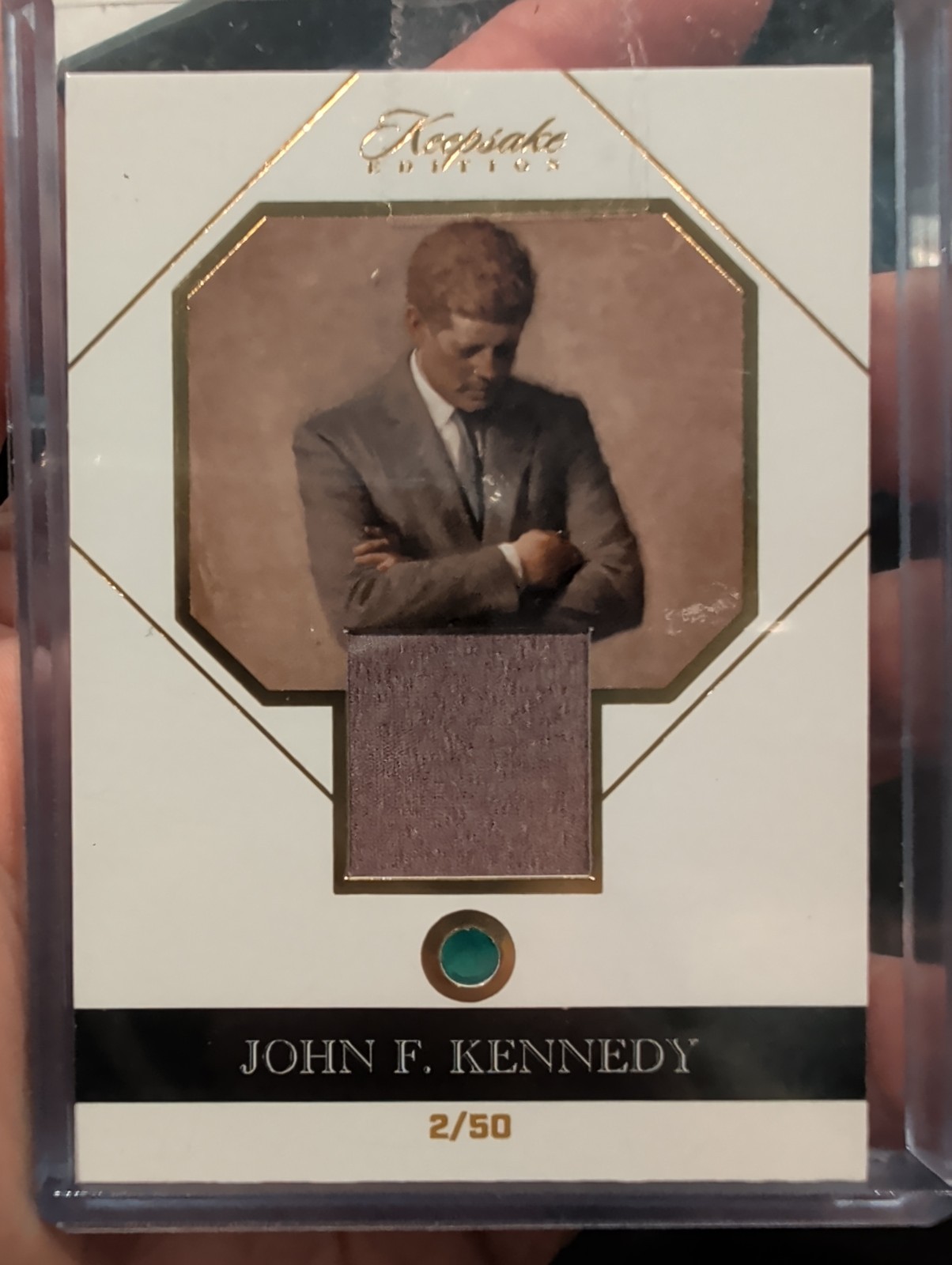 2023 Keepsake Edition John F. Kennedy Authentic Document Relic #2/50 2023 Keepsake Edition John F. Kennedy Authentic Document Relic #2/50