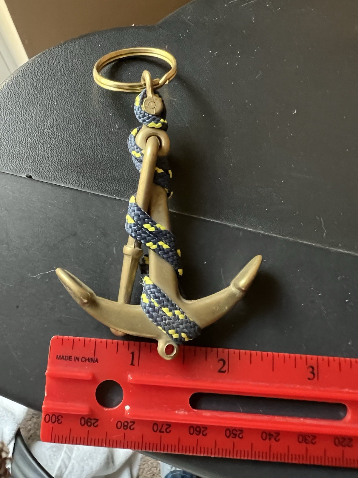 Large Anchor Key Ring Keyring