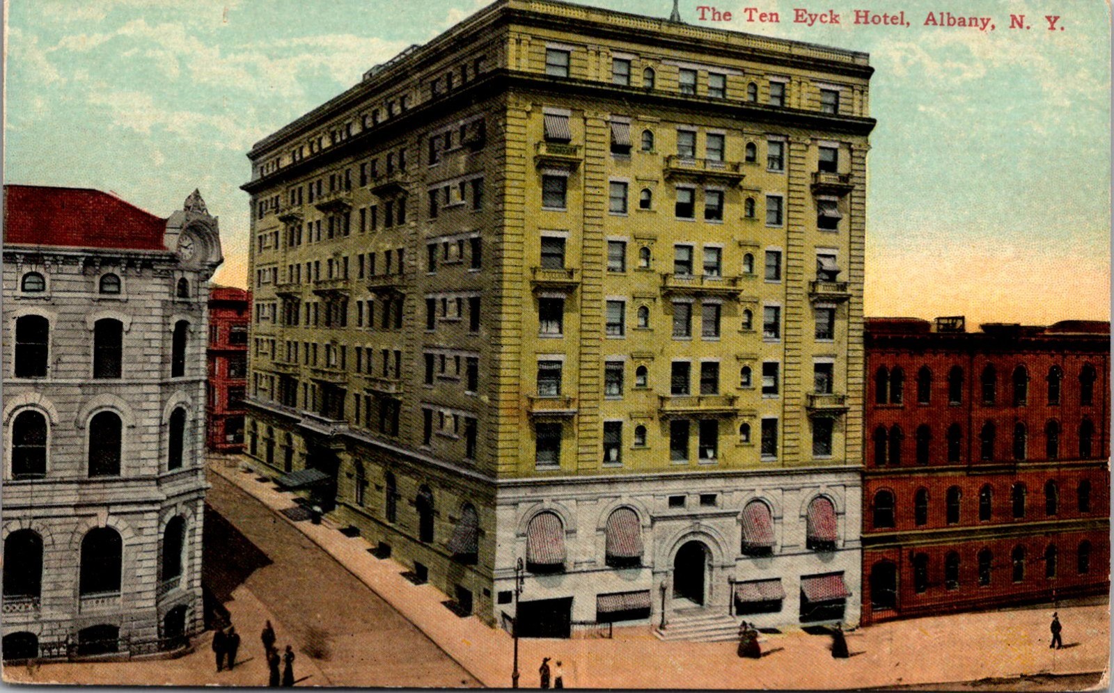 The Ten Eyck Hotel in Albany NY Vintage Postcard TP12-1