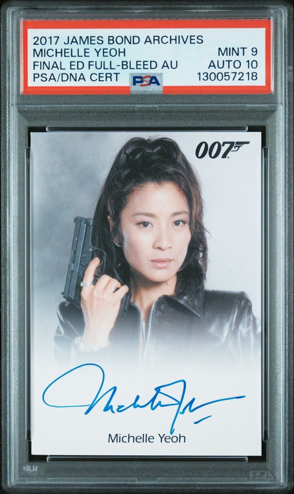 2017 James Bond Archives Final Edition Michelle Yeoh Autograph Auto PSA 9 POP 3