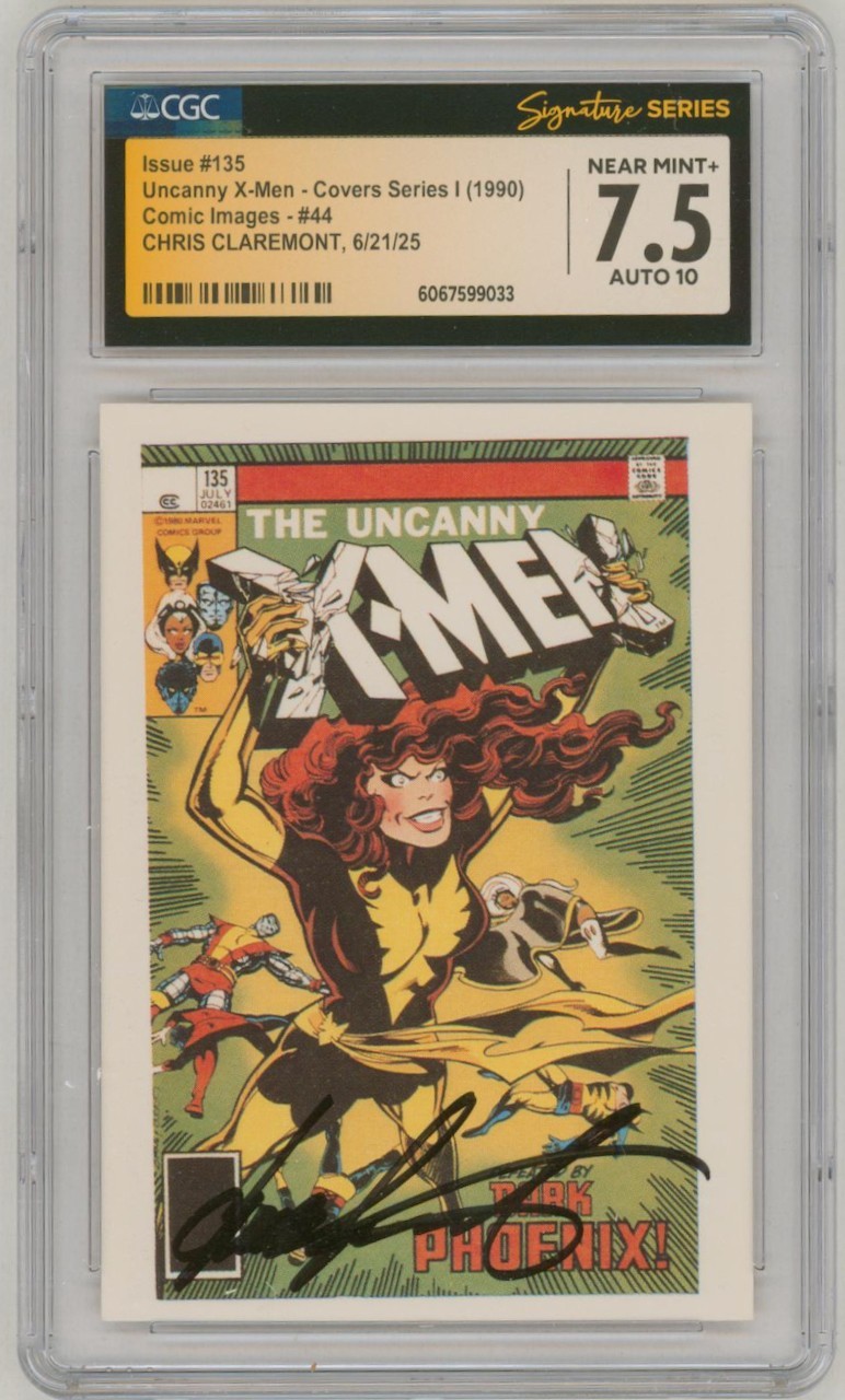 CGC SS 7.5 SIGNED Chris Claremont X-Men #135 Cover Art w PERFECT 10 AUTOGRAPH