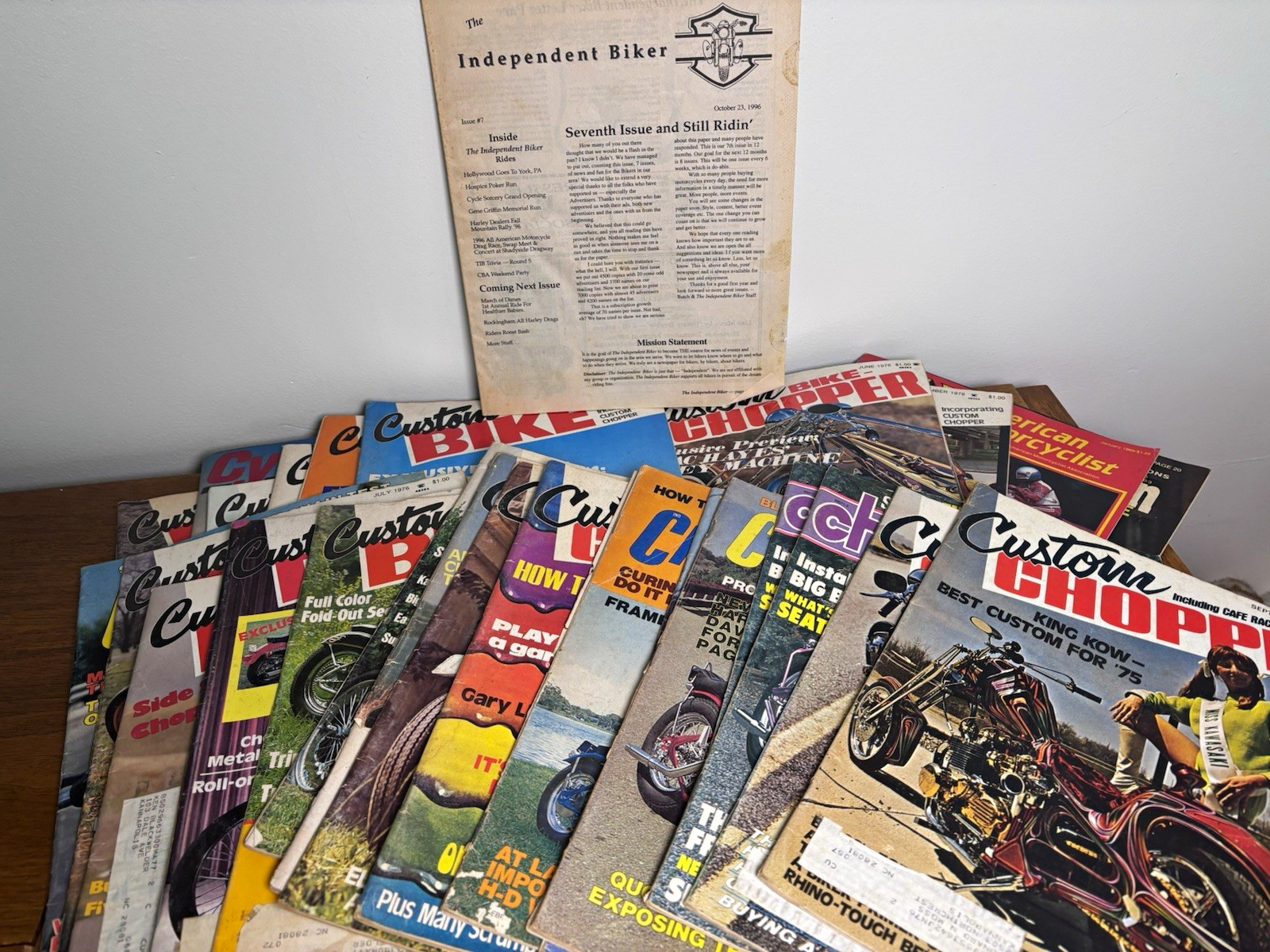 Vintage 1970s Custom Chopper Motorcycle Magazine Lot 26 Biker Harley David Mann Vintage 1970s Custom Chopper Motorcycle Magazine Lot 26 Biker Harley David Mann