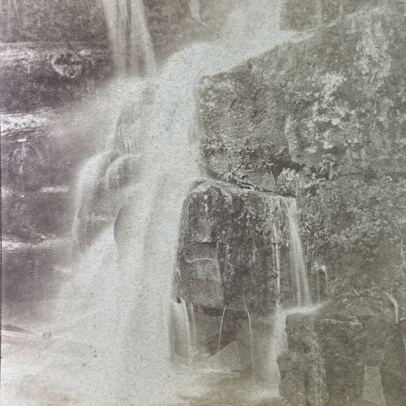 Silver Cascade Stereoview S. R. Stoddard Gems from Lake George 1870s New York Silver Cascade Stereoview S. R. Stoddard Gems from Lake George 1870s New York