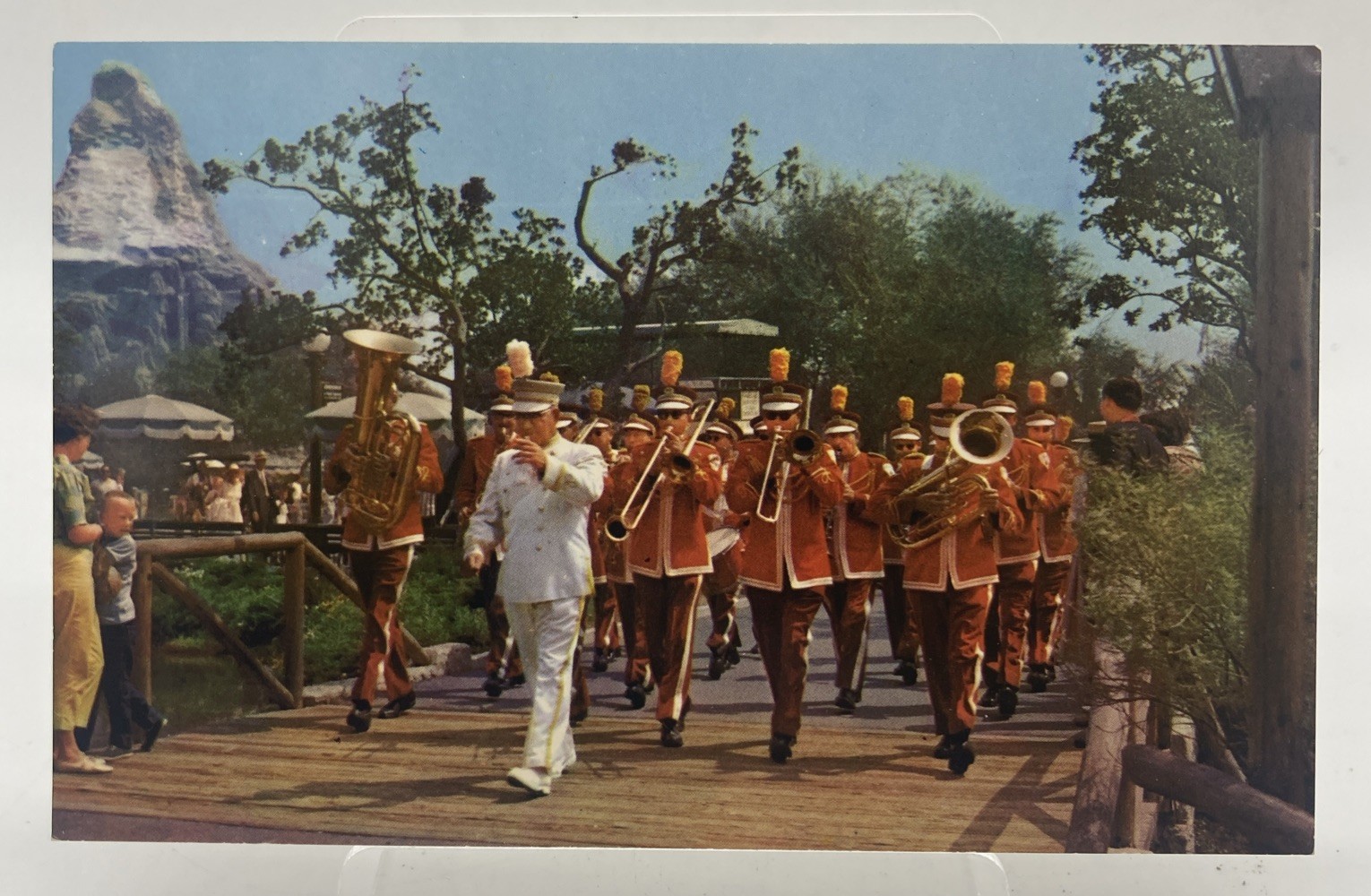 Vintage Disneyland Unused Postcard of Disneyland Band Marching A-8 circa 1957 Vintage Disneyland Unused Postcard of Disneyland Band Marching A-8 circa 1957