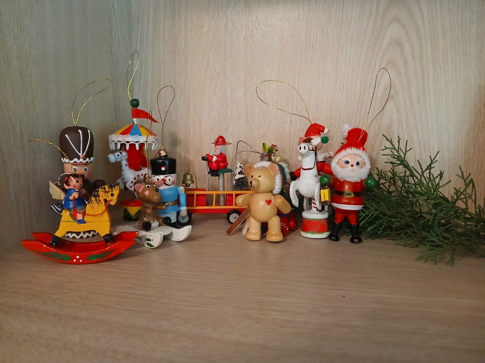 Vintage 70s Christmas Tree Ornaments Whimsical And Kitschy Lot Of 9