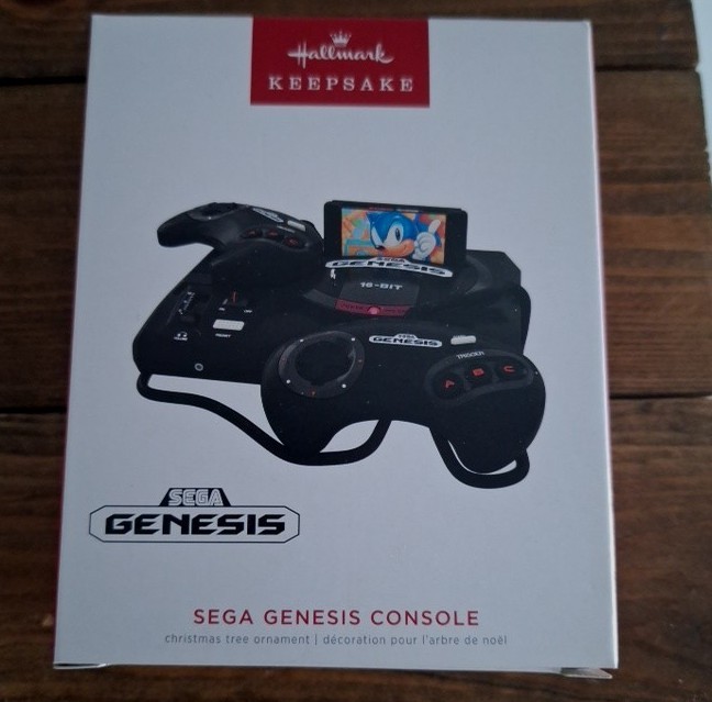 Hallmark 2022 Sega Genesis Sonic Gaming Console Keepsake Ornament NIB