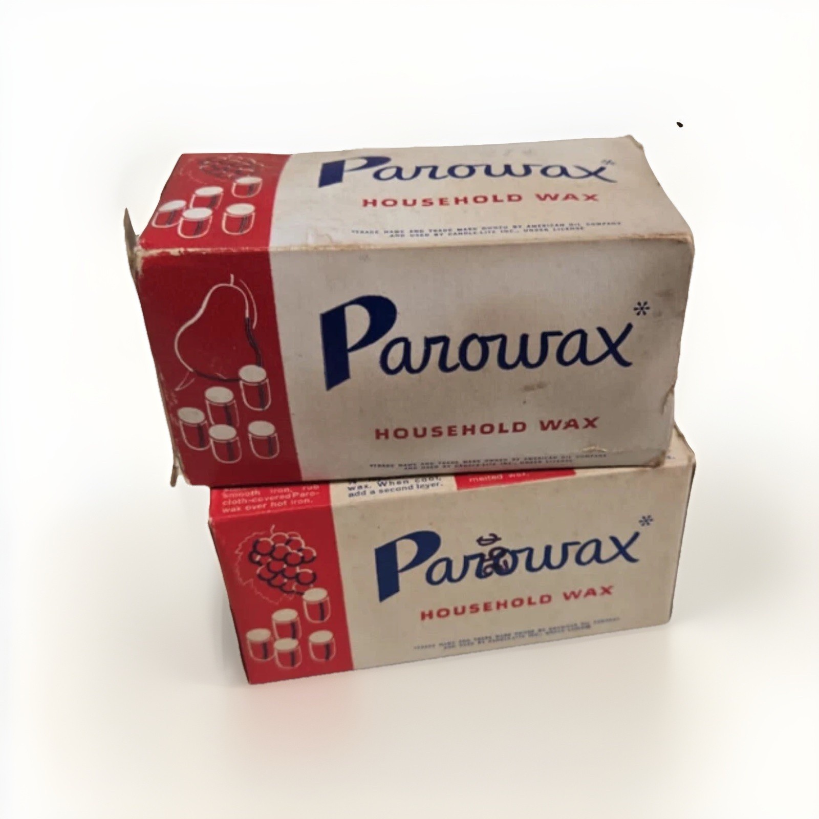 Vintage Parowax Household Wax 2 Boxes 8 Cakes
