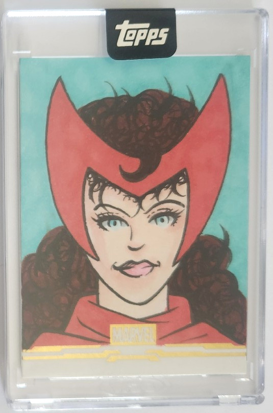 2026 Marvel Mint SCARLET WITCH Sketch 1/1 by Artist Chenduz 2026 Marvel Mint SCARLET WITCH Sketch 1/1 by Artist Chenduz