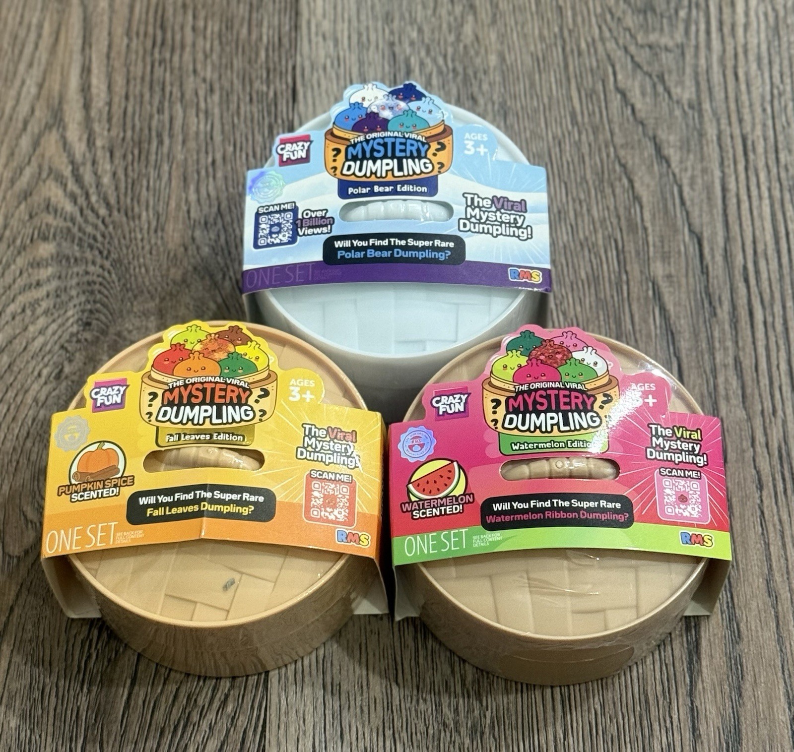 Five Below RMS Viral Squishy Mystery Dumpling Lot Of 3 - 100% Authentic