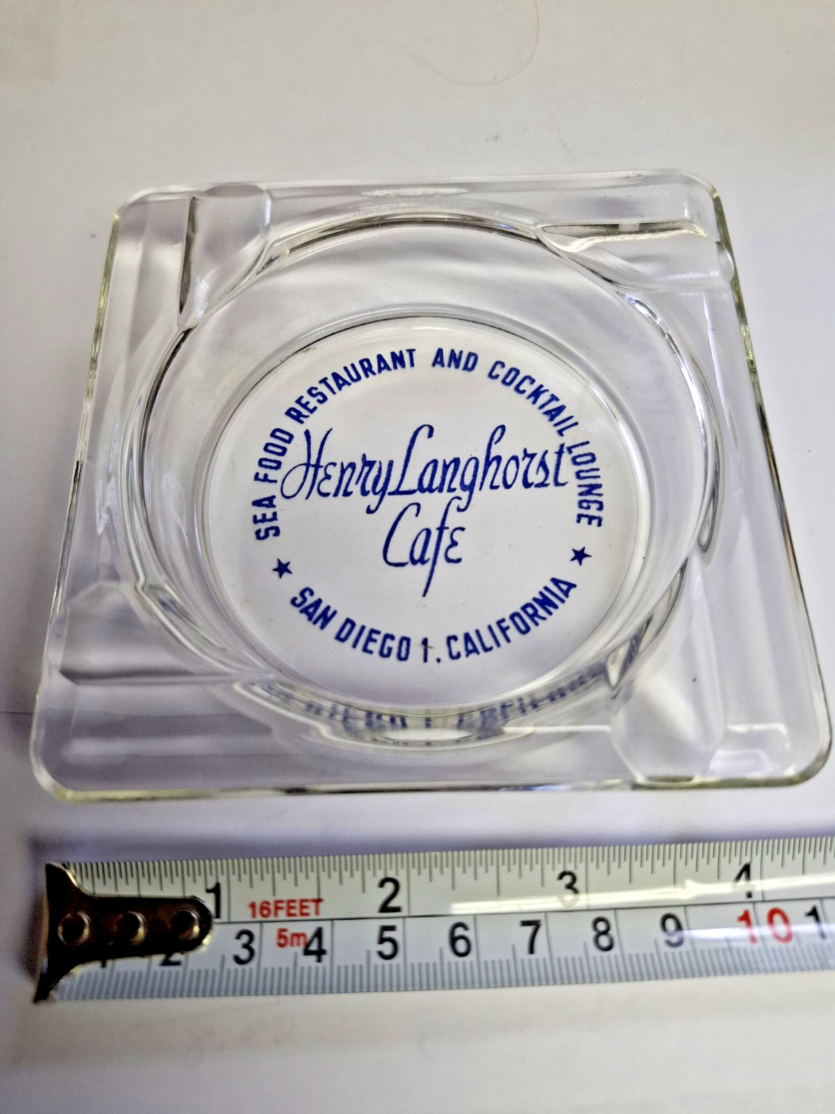 Vintage Henry Langhorst Cafe San Diego California 4 Lobe Ashtray