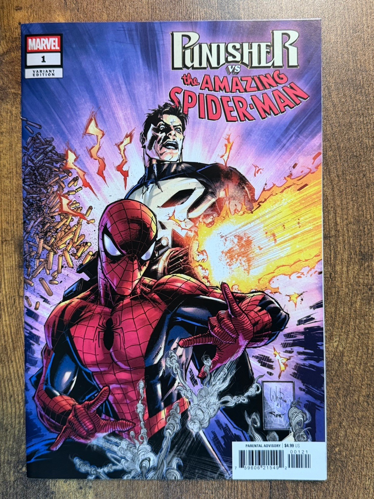 Marvel Comics ‘Punisher vs. Spider-Man #1’ (2026) Whilce Portacio Variant