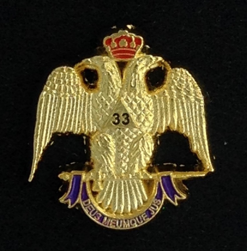 Masonic Scottish Rite 33rd Degree Eagle Lapel Pin (33EG-1) Masonic Scottish Rite 33rd Degree Eagle Lapel Pin (33EG-1)