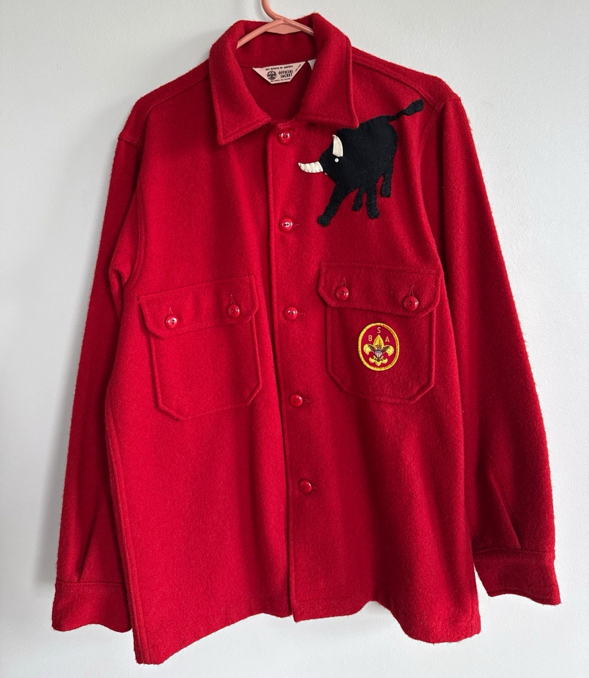 Vintage Boy Scouts of America (BSA) official red wool Vintage Boy Scouts of America (BSA) official red wool