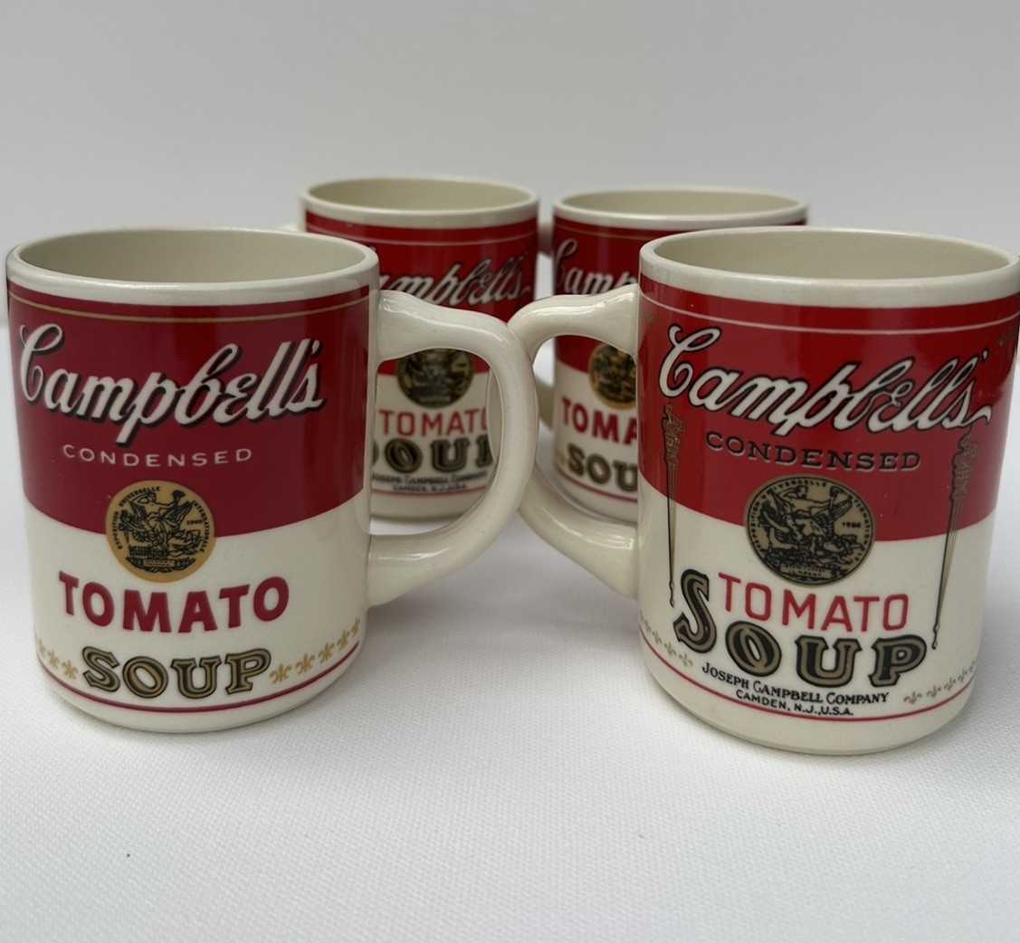 Vintage Campbell\'s Tomato Soup Mugs Lot of 4 Original 1968 Order Form Mailers