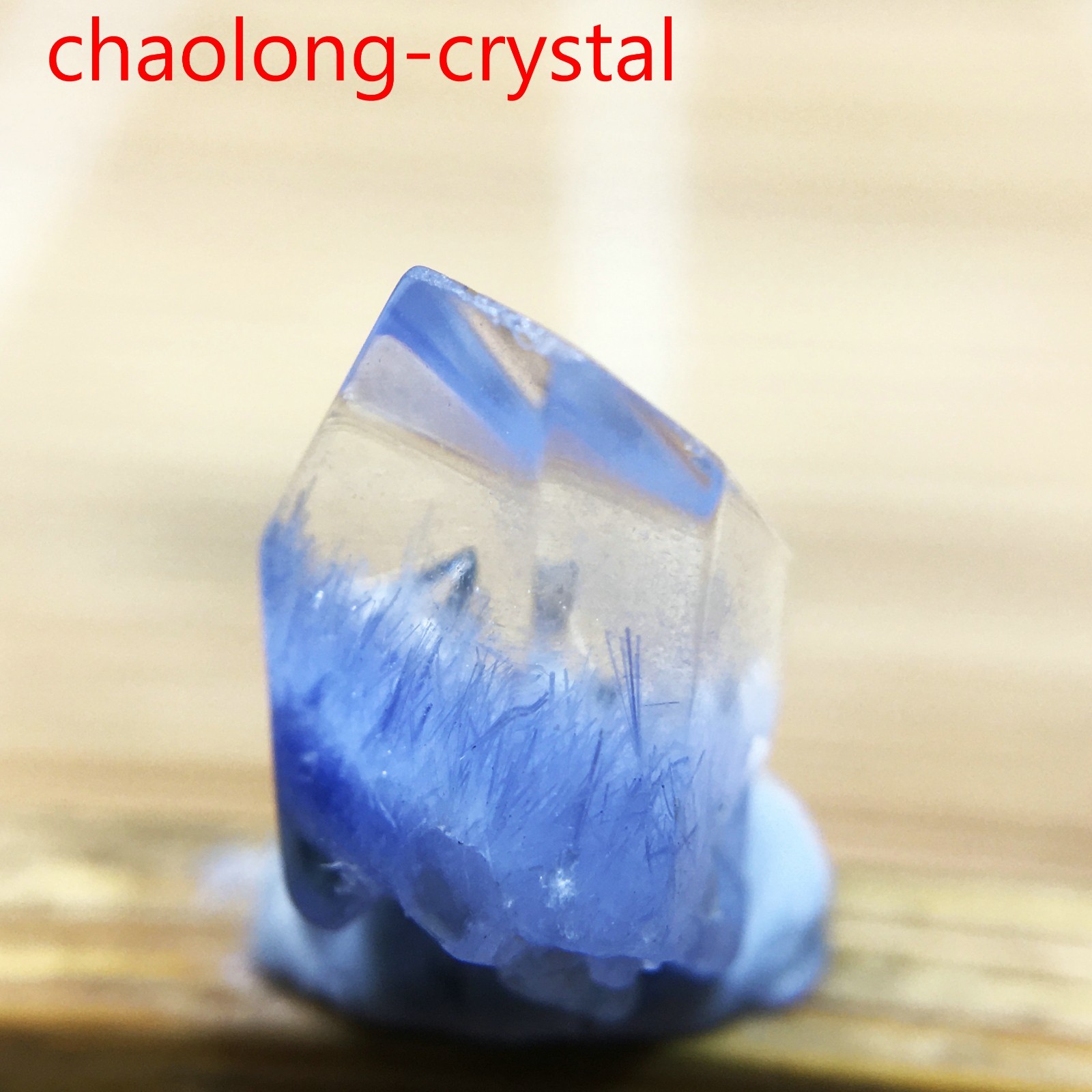 1.5Ct Very Rare NATURAL Beautiful Blue Dumortierite Quartz Crystal Specimen