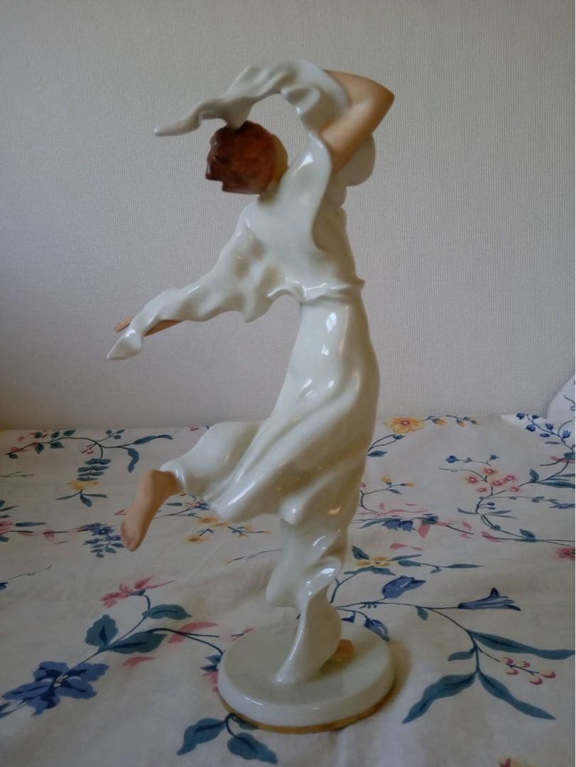 Pirkenhammer Czech Porcelain Dancing Ballet Figurine Antique 26cm