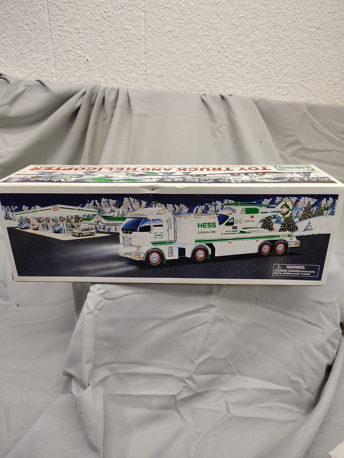 2006 Hess Toy Truck and  Helicopter Rotors and Light New in Box