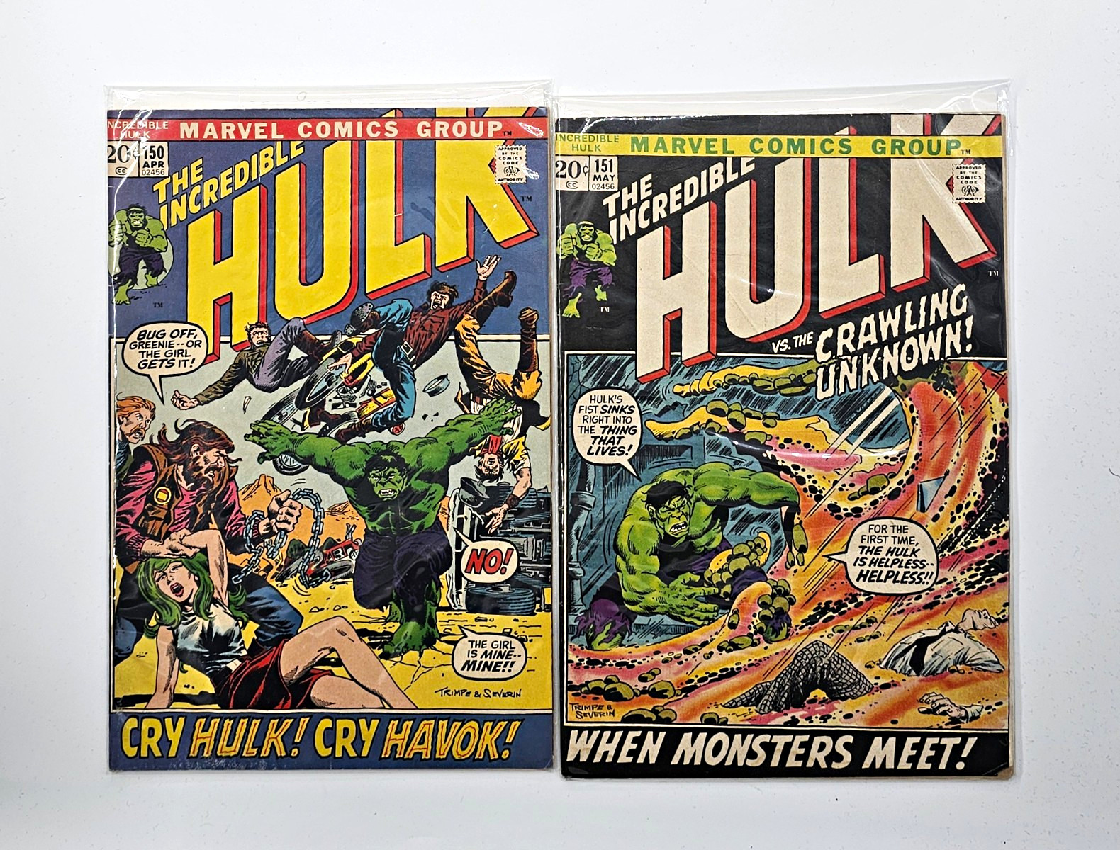 Marvel Comics The Incredible Hulk #150-151 (1972) Polaris Appearance Marvel Comics The Incredible Hulk #150-151 (1972) Polaris Appearance