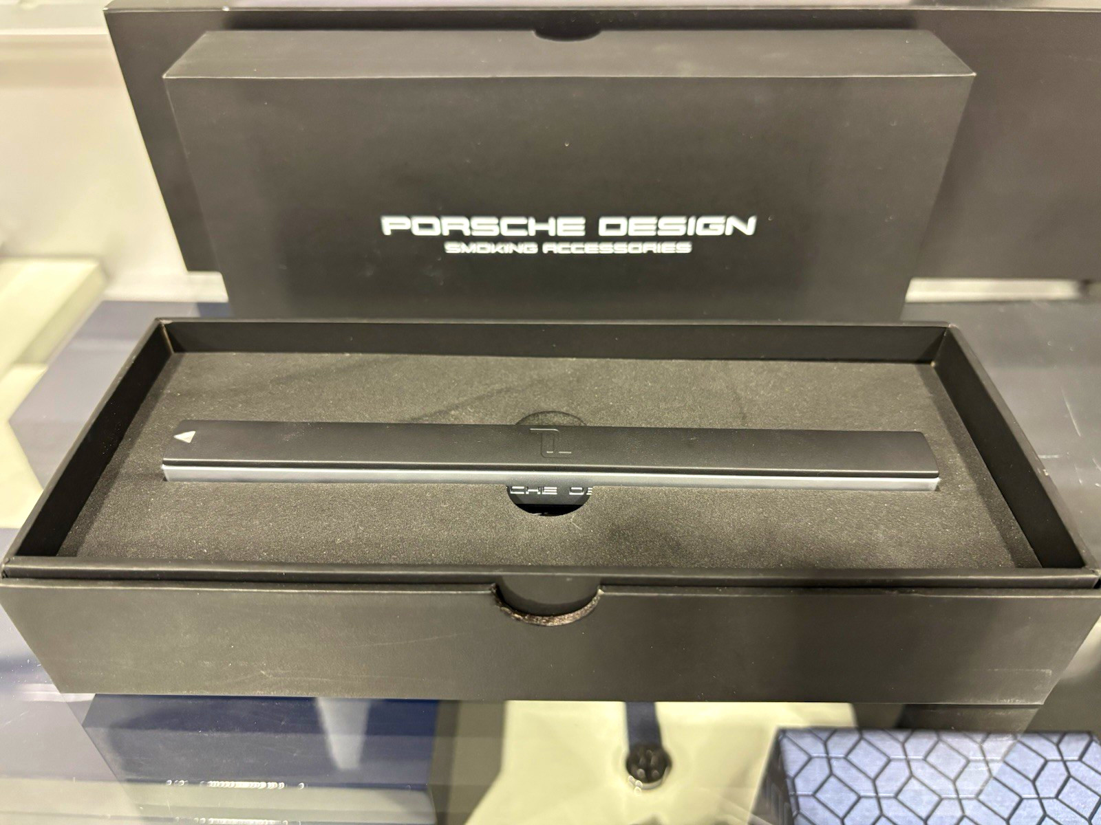 Porsche Design Candle Lighter Smoking Accessories Black/Silver in Box