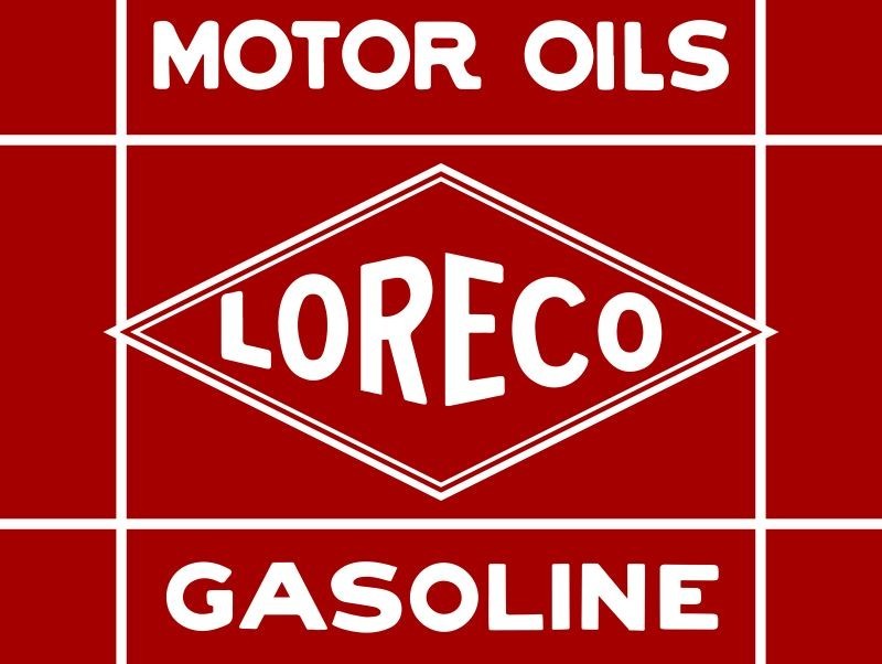 LORECO Louisiana Refining Gasoline & Motor Oil New Sign: 24x30\