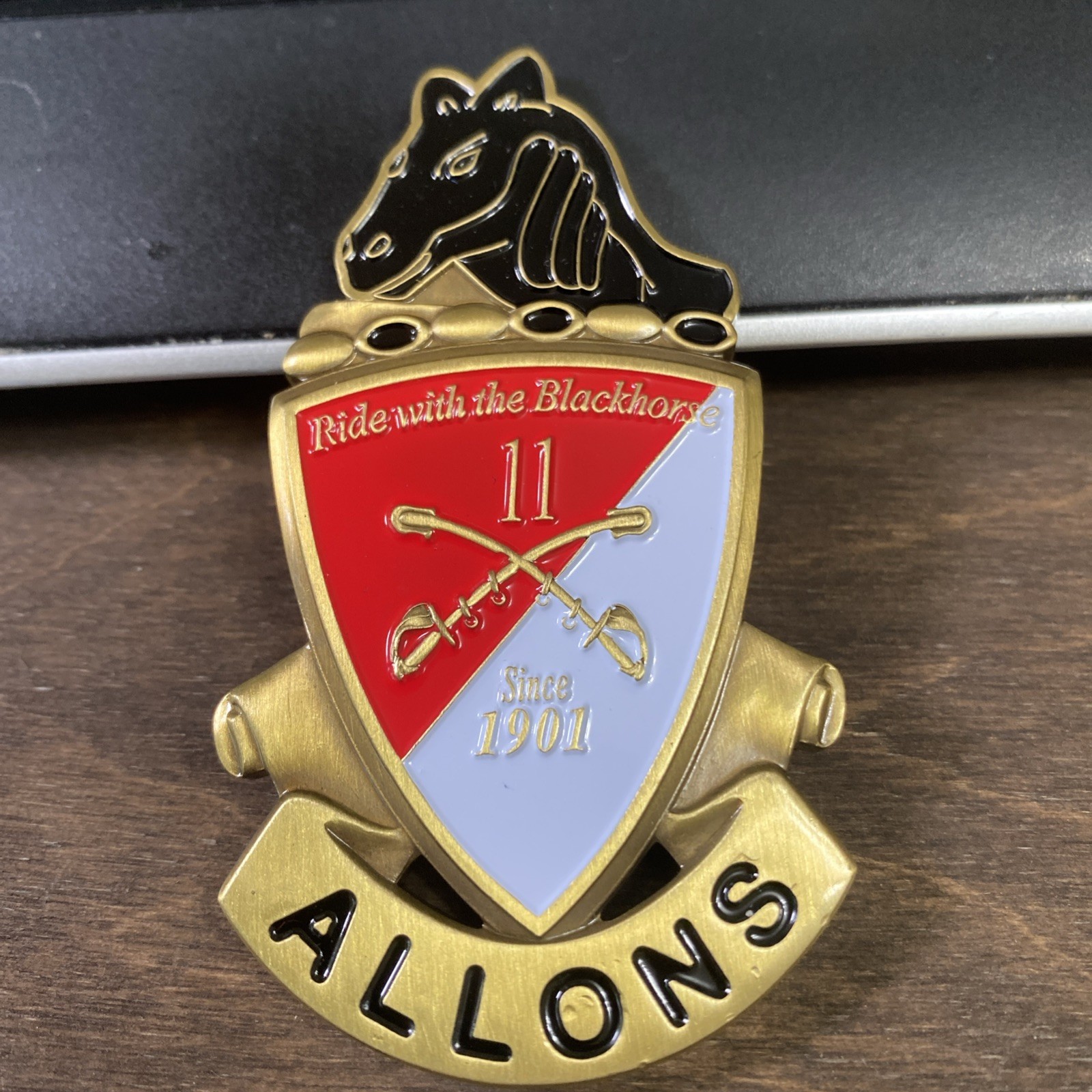 11th ACR Blackhorse Commander CSM Excellence Challenge Coin Warrior Ethos