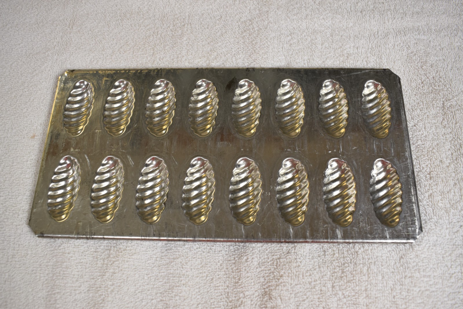 Vintage Sea Shell/Spiral Shaped Chocolate Mold Pan - Made in France