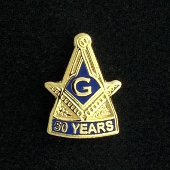 Masonic 50 Year Lapel Pin (M50-1) Masonic 50 Year Lapel Pin (M50-1)