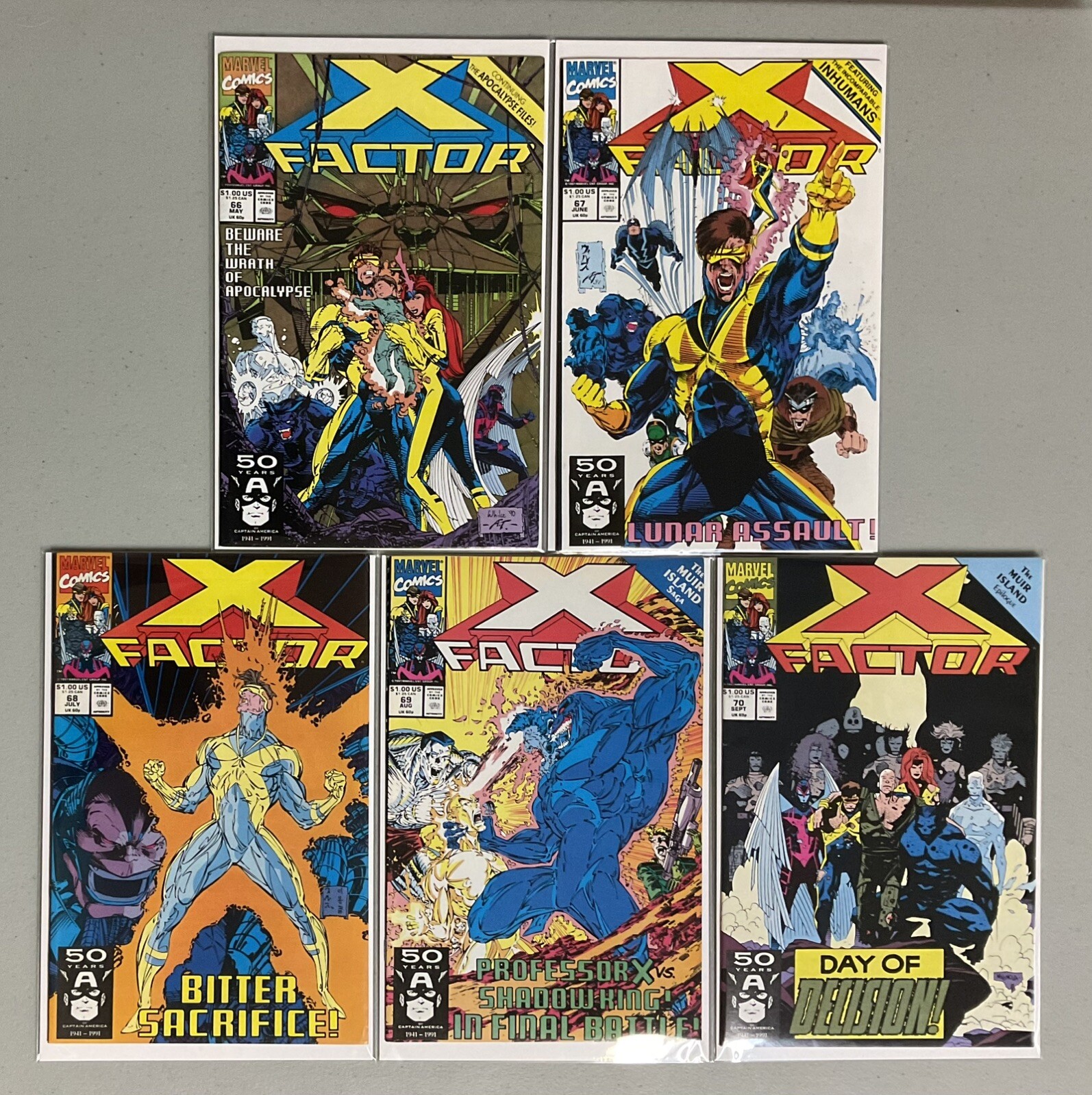 🔥X-Men Comic Keys🔥X-Factor #66 67 68 69 70 (1991)🔥NM-(9.0-9.4)🔥 🔥X-Men Comic Keys🔥X-Factor #66 67 68 69 70 (1991)🔥NM-(9.0-9.4)🔥