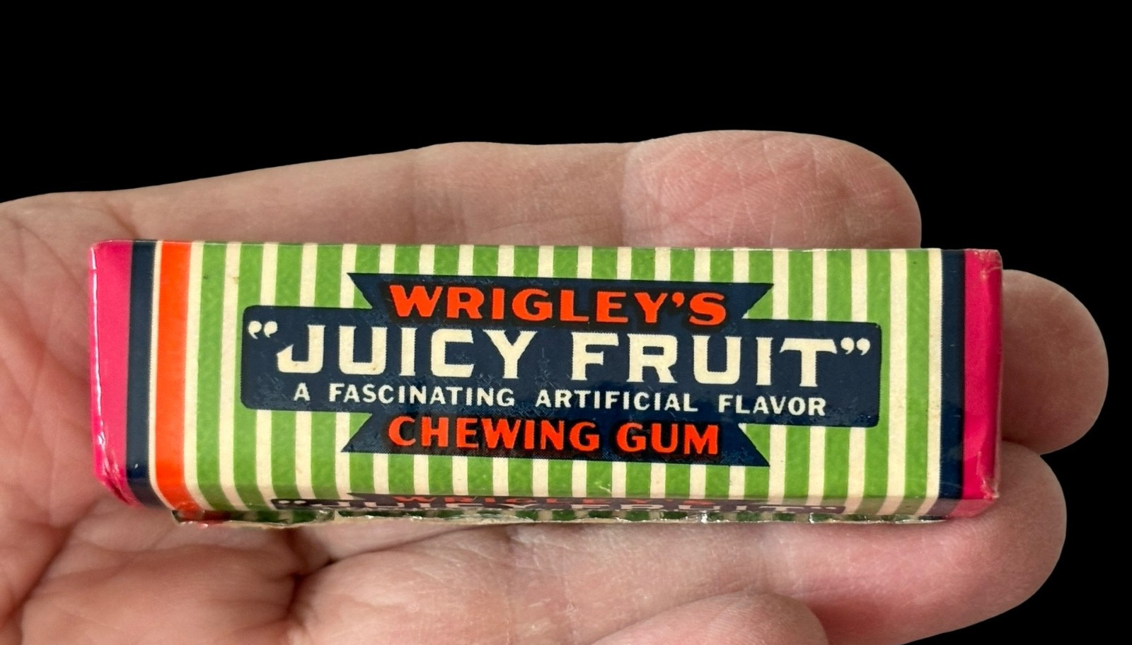 Vtg Wrigley\'s Juicy Fruit Chewing Gum 5 Sticks c.1941 WWII Retro Candy Unopened Vtg Wrigley\'s Juicy Fruit Chewing Gum 5 Sticks c.1941 WWII Retro Candy Unopened