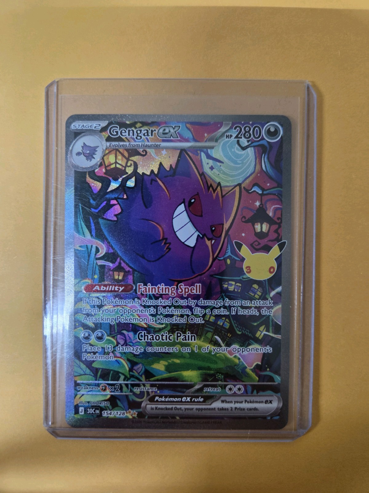 Gengar EX 154/128 SIR 30th Anniversary English Pokemon