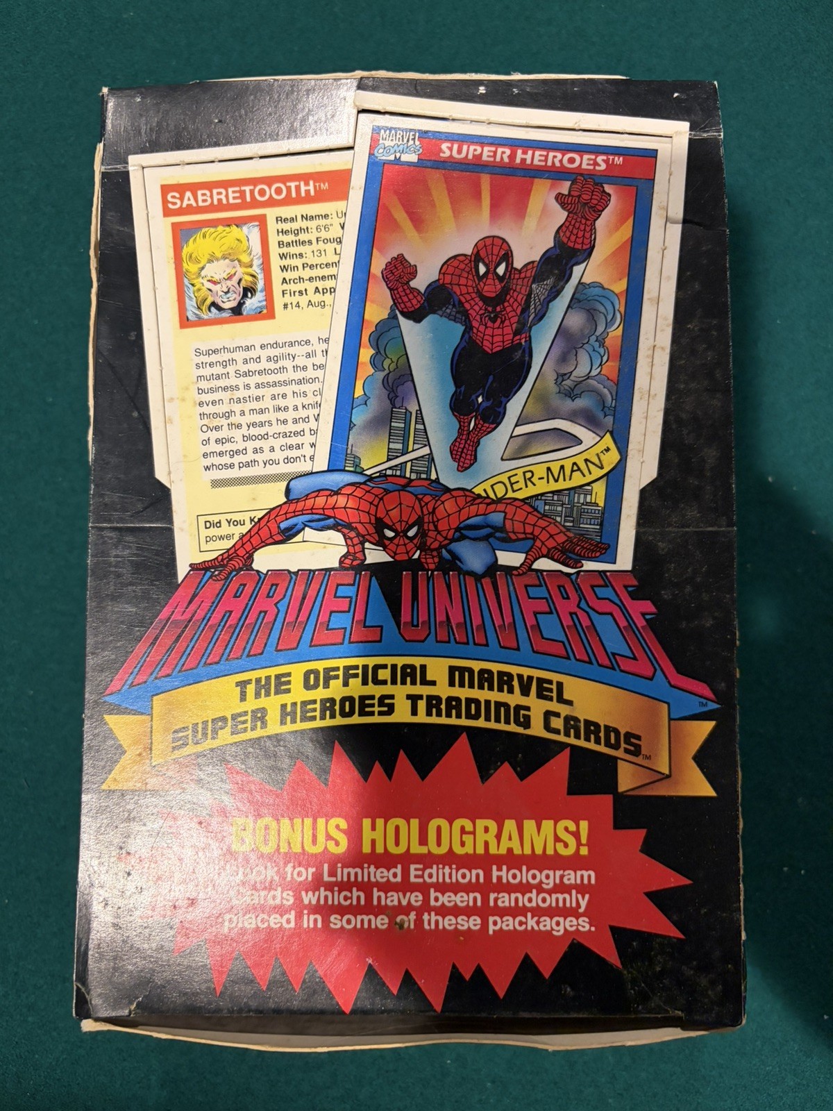 1990 Marvel Universe Series 1 Trading Cards BOX of 36 SEALED PACKs 1990 Marvel Universe Series 1 Trading Cards BOX of 36 SEALED PACKs