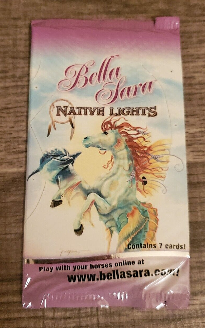 Bella Sara Native Lights 1 Single Unopened Booster Pack 7 Cards Bella Sara Native Lights 1 Single Unopened Booster Pack 7 Cards