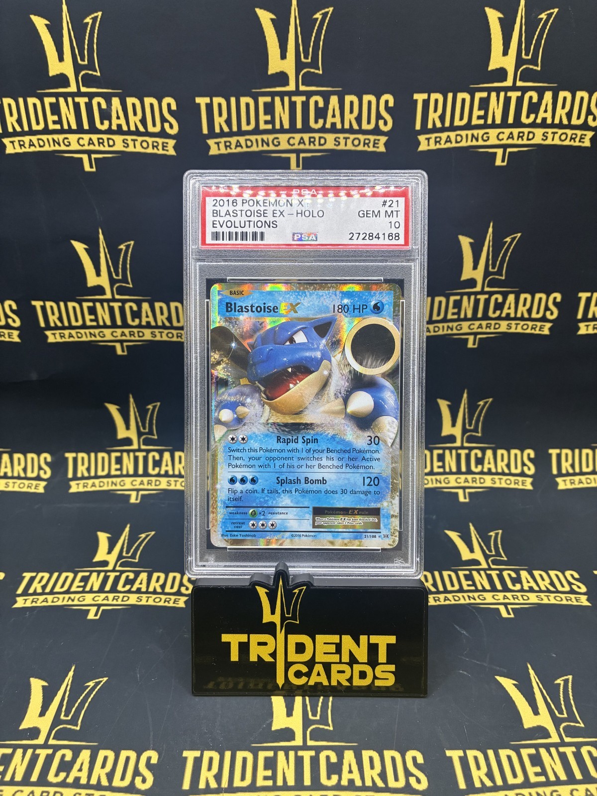 PSA 10 2016 POKEMON XY EVOLUTIONS #21 BLASTOISE EX EVOLUTIONS