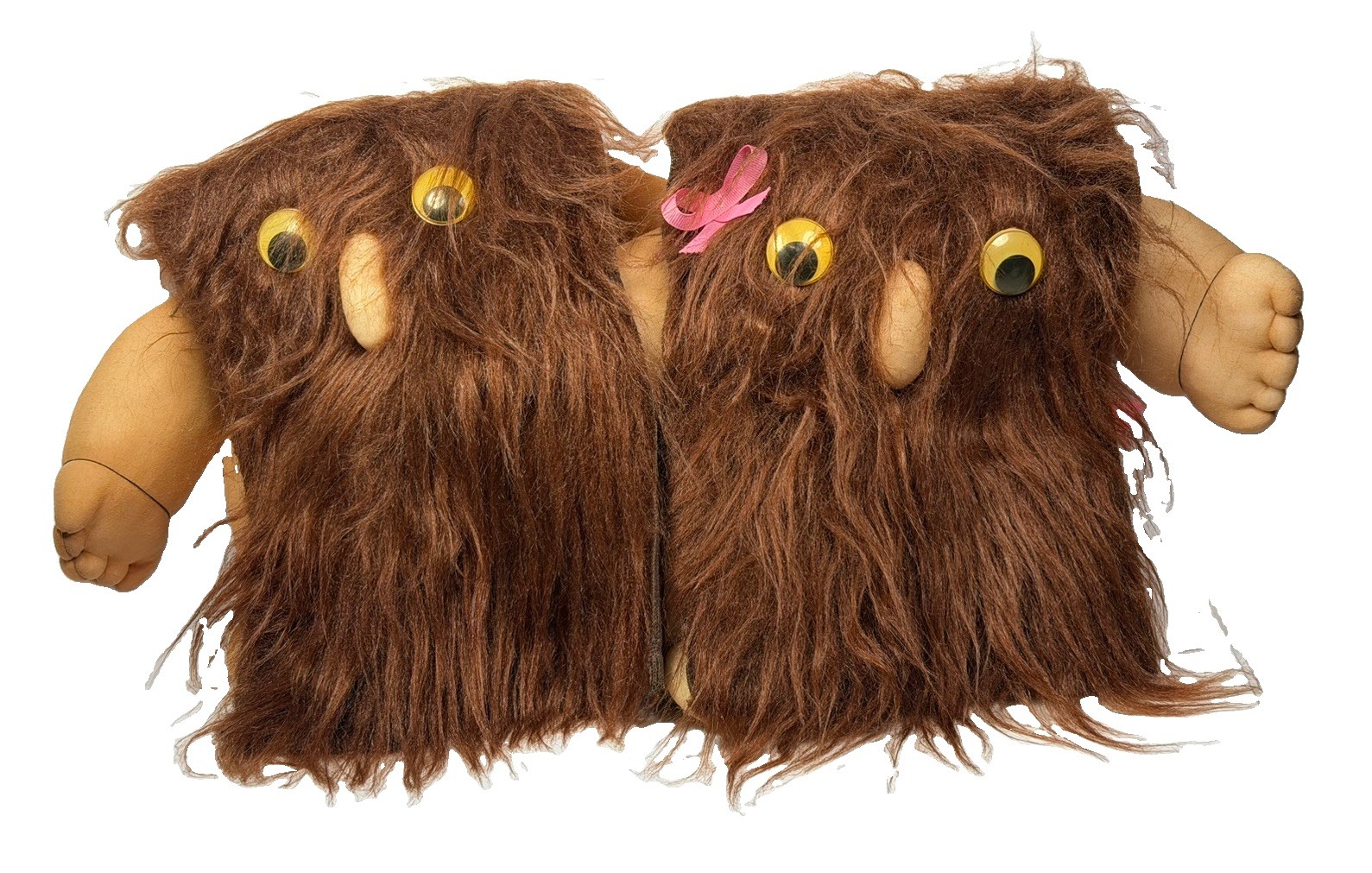 Vintage 1970’s Pantyhose Caveman Doll Pair Naked Adult Humor