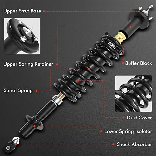 A-Premium Front Strut with Coil Spring Compatible with Toyota A-Premium Front Strut with Coil Spring Compatible with Toyota