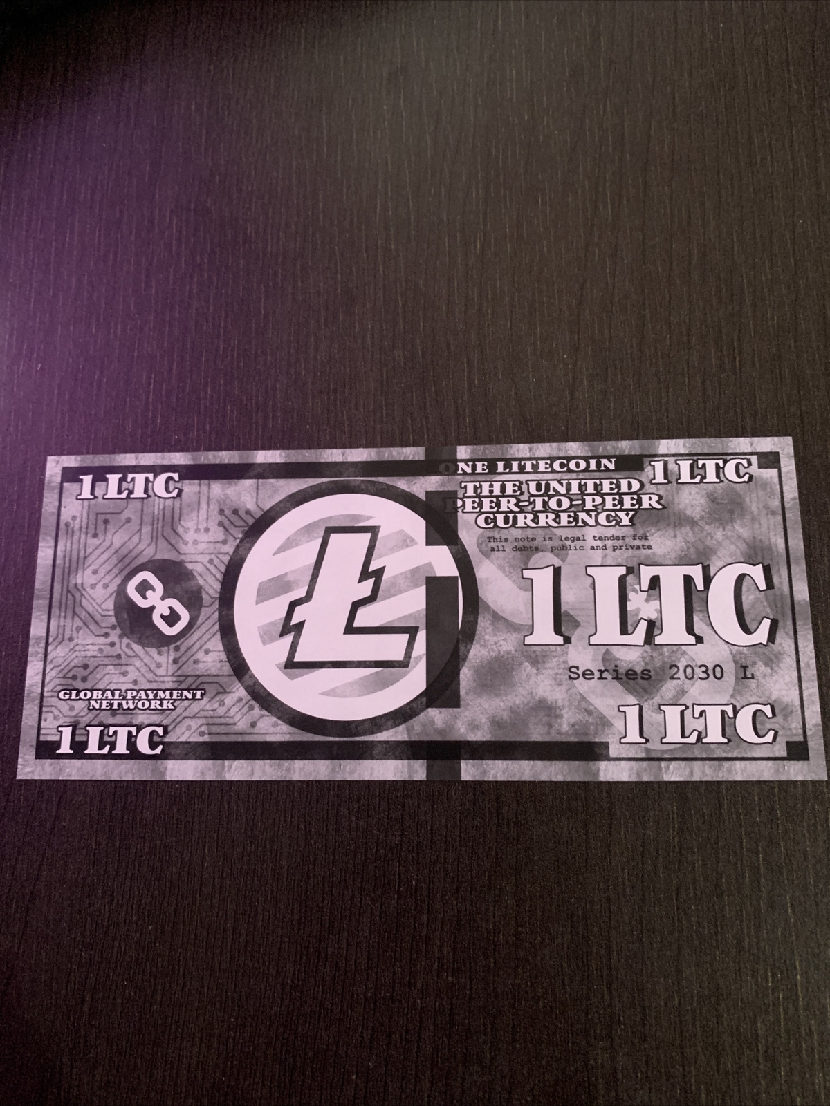 Lynx Art DIY Litecoin paper Wallet