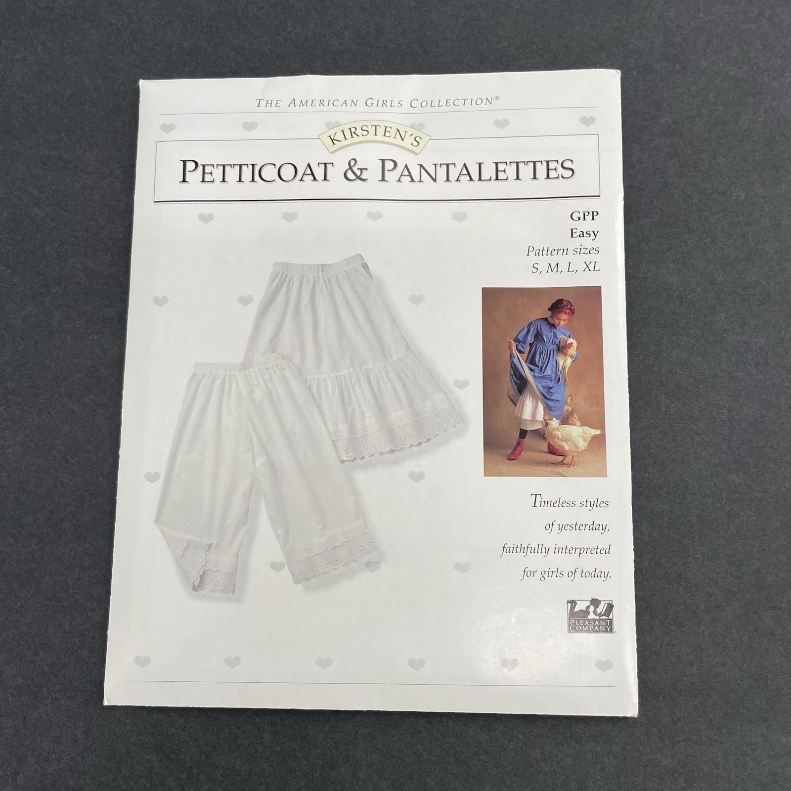Kirstens Petticoat & Pantalettes Pattern Girls S M L XL UNCUT American Girl Kirstens Petticoat & Pantalettes Pattern Girls S M L XL UNCUT American Girl
