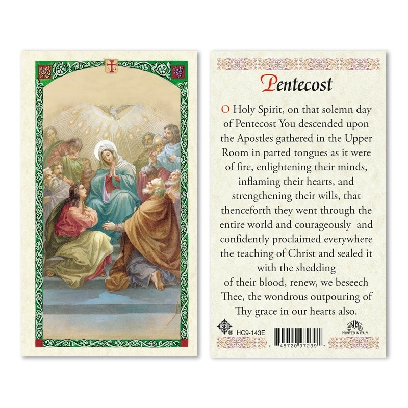 Pentecost (Holy Spirit Prayer) - Paperstock Holy Card HC9-143ENL Pentecost (Holy Spirit Prayer) - Paperstock Holy Card HC9-143ENL